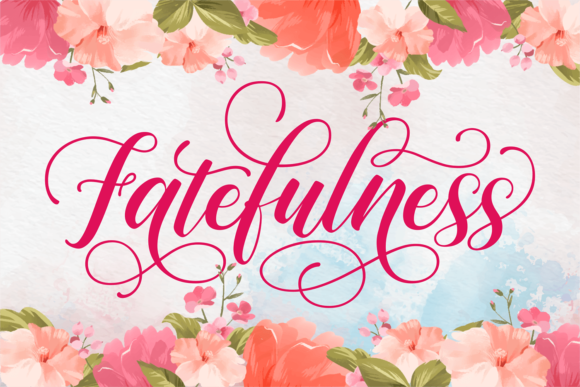 Fatefulness Font Poster 1