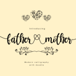 Father Mother Font Poster 1