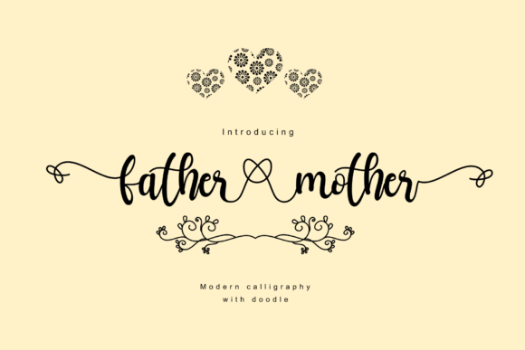 Father Mother Font Poster 1