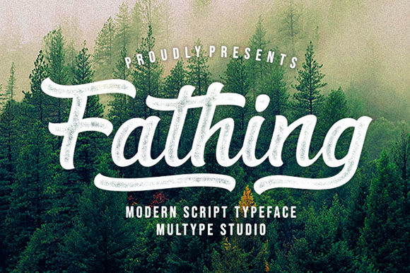 Fathing Font Poster 1