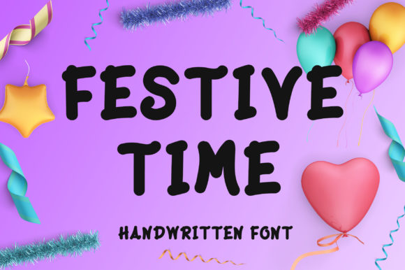 Festive Time Font Poster 1