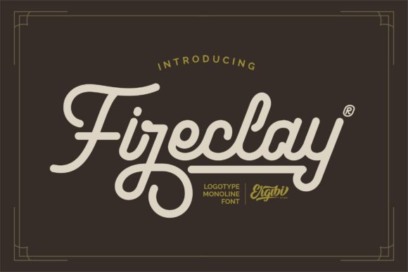 Fireclay Font Poster 1