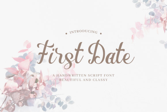 First Date Font Poster 1