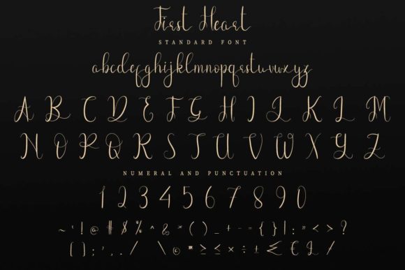 First Heart Font Poster 6