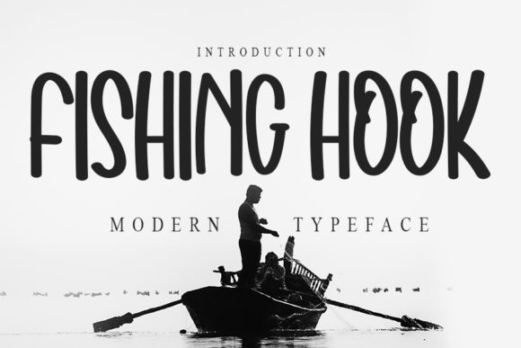 Fishing Hook Font Poster 1