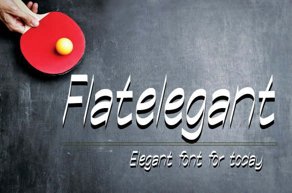 Flatelegant Font Poster 1