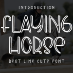 Flaying Horse Font Poster 1