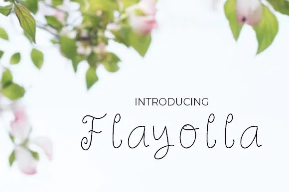 Flayolla Font Flayolla Font Poster 1