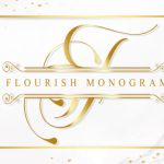 Flourish Monogram Font Poster 1