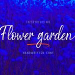 Flower Garden Font Poster 1