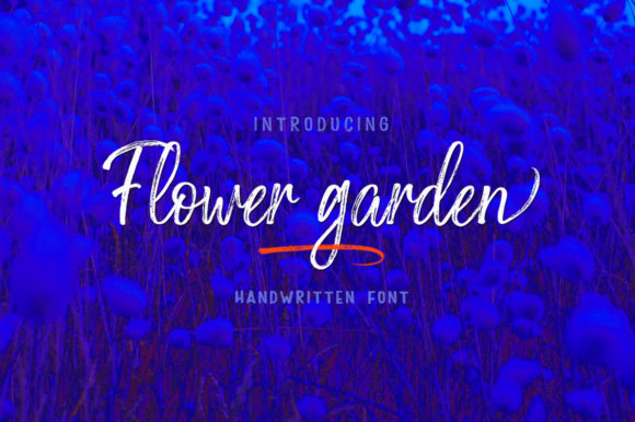 Flower Garden Font Poster 1