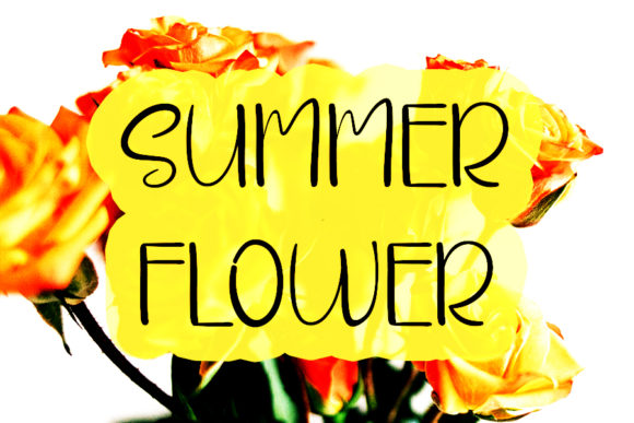 Flower House Font Poster 7