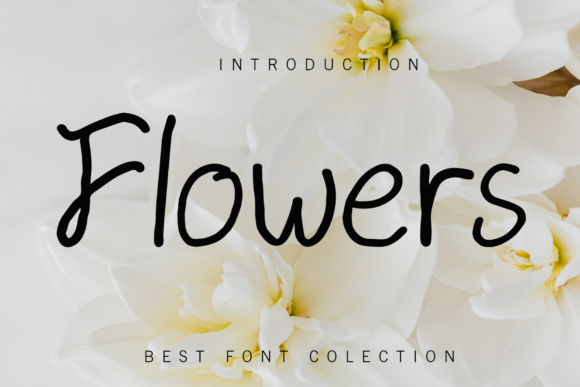 Flowers Font Poster 1