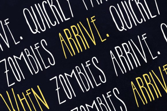 Flush Font Poster 5