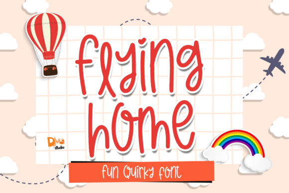 Flying Home Font Poster 1