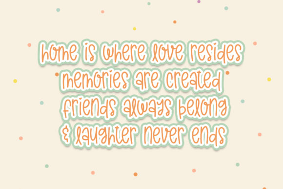 Flying Home Font Poster 2