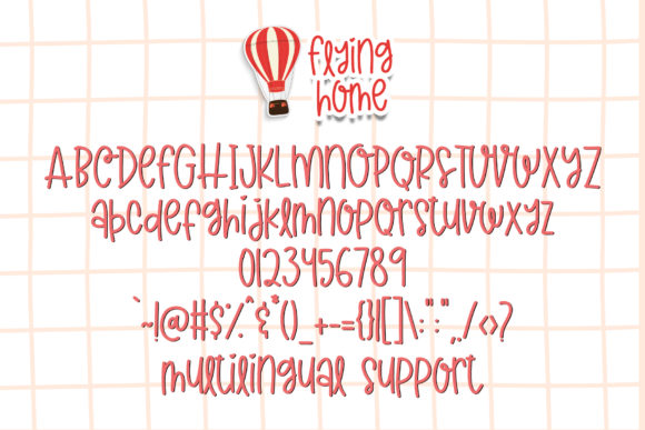 Flying Home Font Poster 7