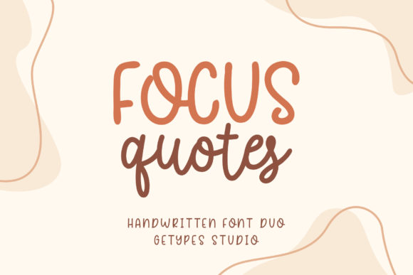 Focus Quotes Duo Font Poster 1