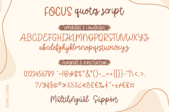 Focus Quotes Duo Font Poster 8