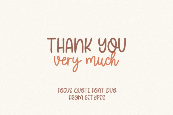 Focus Quotes Duo Font Poster 9