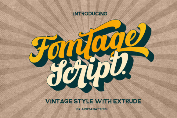 Fomtage Script Font Poster 1