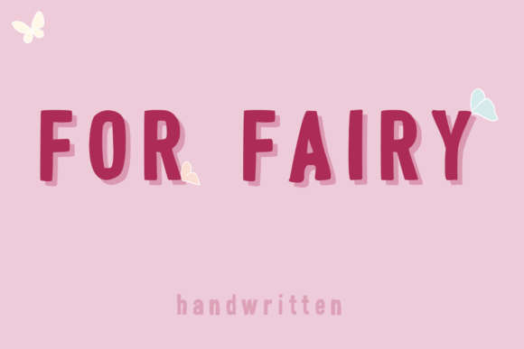 For Fairy Font Poster 1