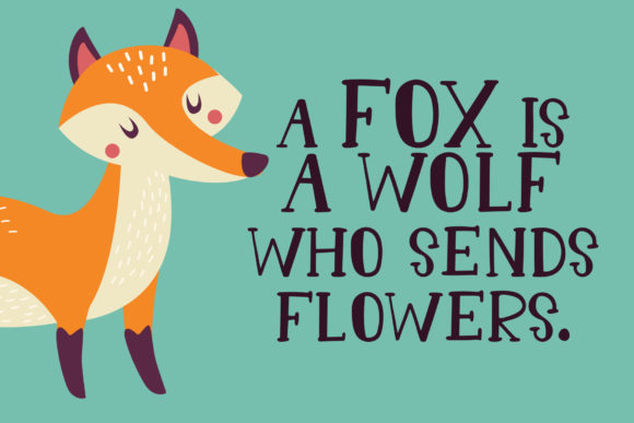 Forest Animal Font Poster 4