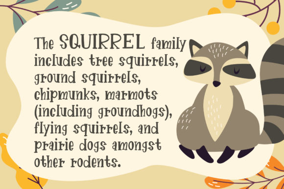 Forest Animal Font Poster 5