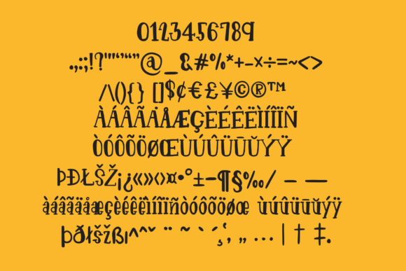 Forest Animal Font Poster 9