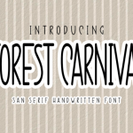 Forest Carnival Font Poster 1