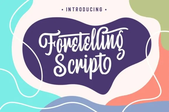 Foretelling Script Font Foretelling Script Font Poster 1