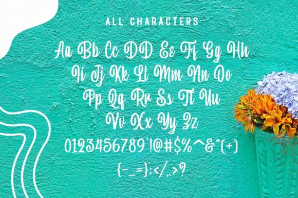 Foretelling Script Font Poster 9