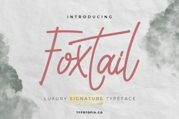 Foxtail Font Poster 1