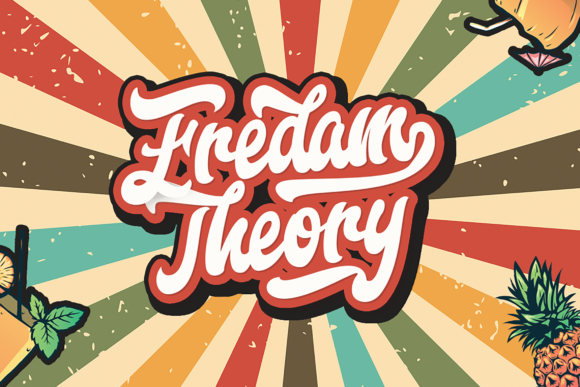 Fredam Theory Font Poster 1