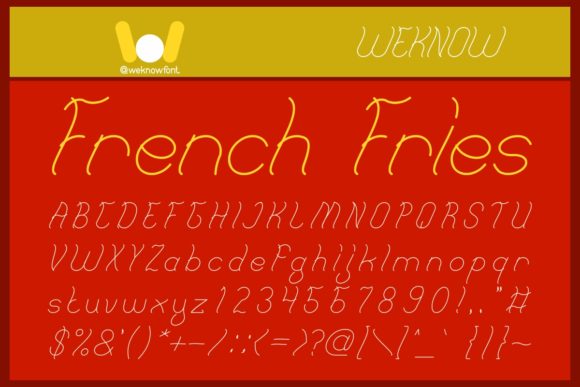 French Fries Font