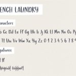 French Laundry Font Poster 3