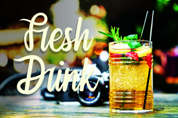 Fresh Drink Font Poster 1