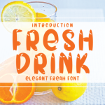 Fresh Drink Font Poster 1