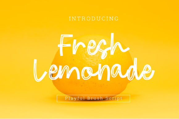 Fresh Lemonade Font Poster 1