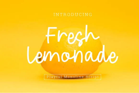 Fresh Lemonade Font Fresh Lemonade Font Poster 1