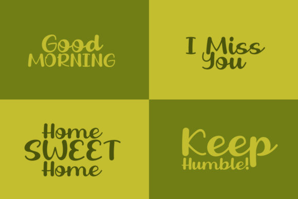Fresh Olive Font Poster 5