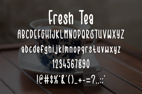 Fresh Tea Font Poster 5