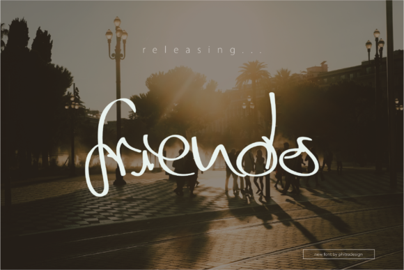 Friends Font Poster 1