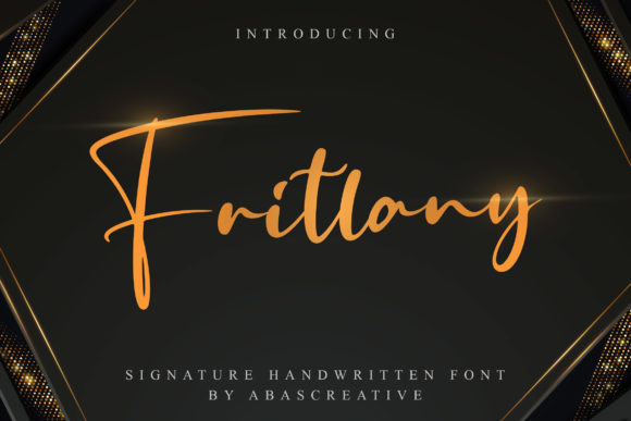 Fritlany Font Poster 1