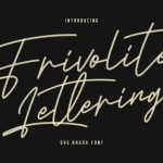 Frivolite Lettering Font Poster 1