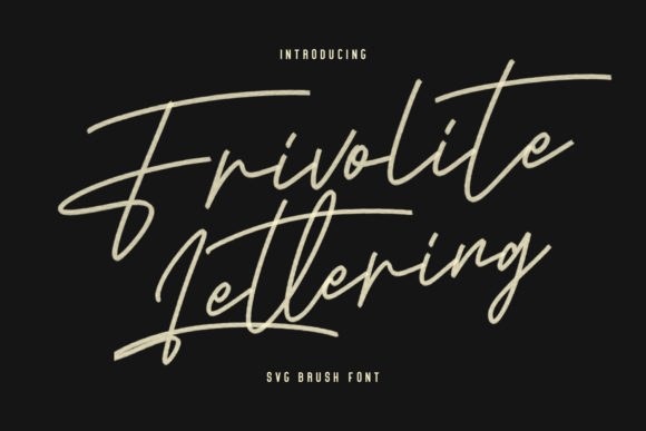 Frivolite Lettering Font Poster 1