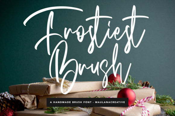 Frostiest Brush Font Poster 1