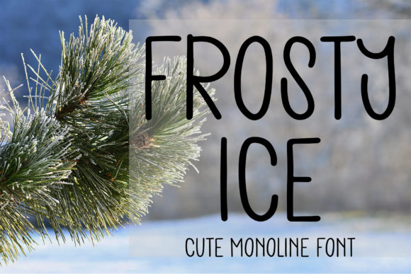 Frosty Ice Font Poster 1