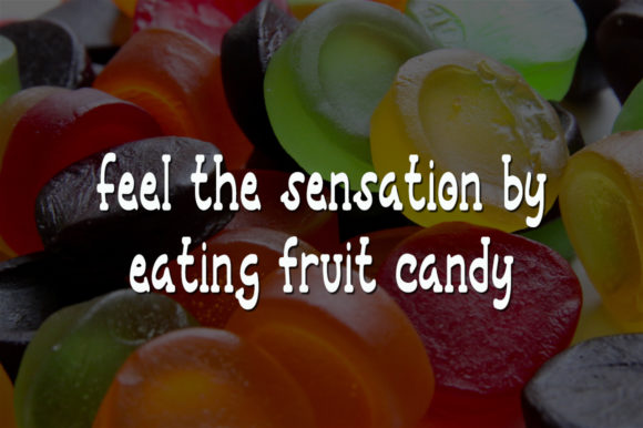 Fruit Candy Font Poster 2