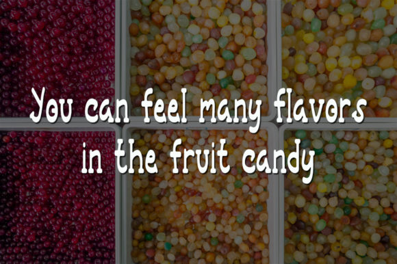 Fruit Candy Font Poster 3